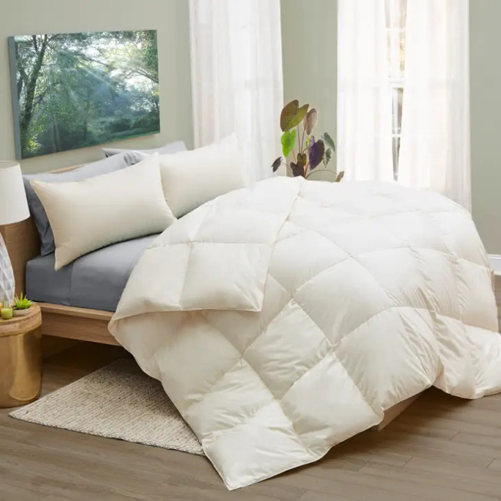 300TC 100% Organic Cotton Lanadown Wool and Down All Seasons Comforter