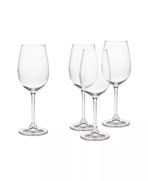 Meridian Clear White Wine Glasses 12oz, Set of 4