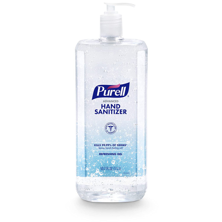 Purell Advanced Hand Sanitizer, 1.5L Pump - Refreshing (Pack of 4)