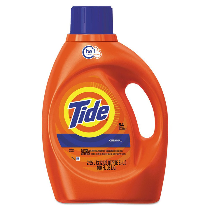 Tide High Efficiency Liquid Laundry Detergent, 64 Loads 92 oz, Original Scent (Pack of 4)