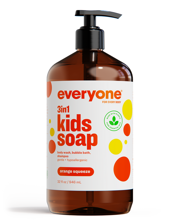 Everyone 32oz Kids 3-in-1 Soap, Orange Squeeze (Set of 6)