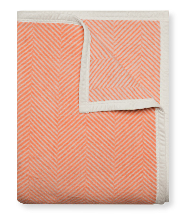 Harborview Herringbone Tangerine Original Blanket