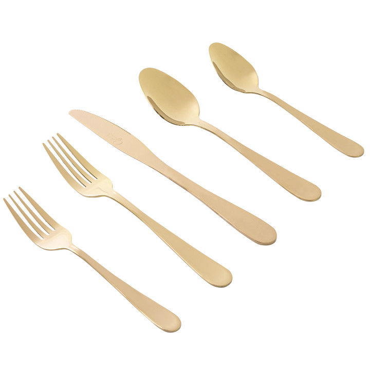Gibson Home Stravidia 20 Piece Flatware set Stainless Steel