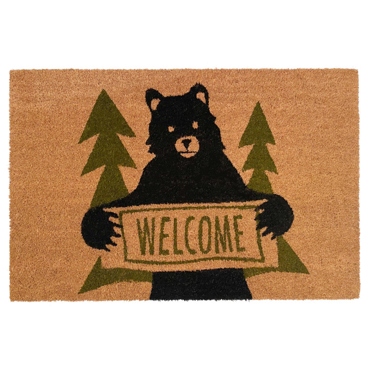 Bear Greeting Doormat 17" x 29"
