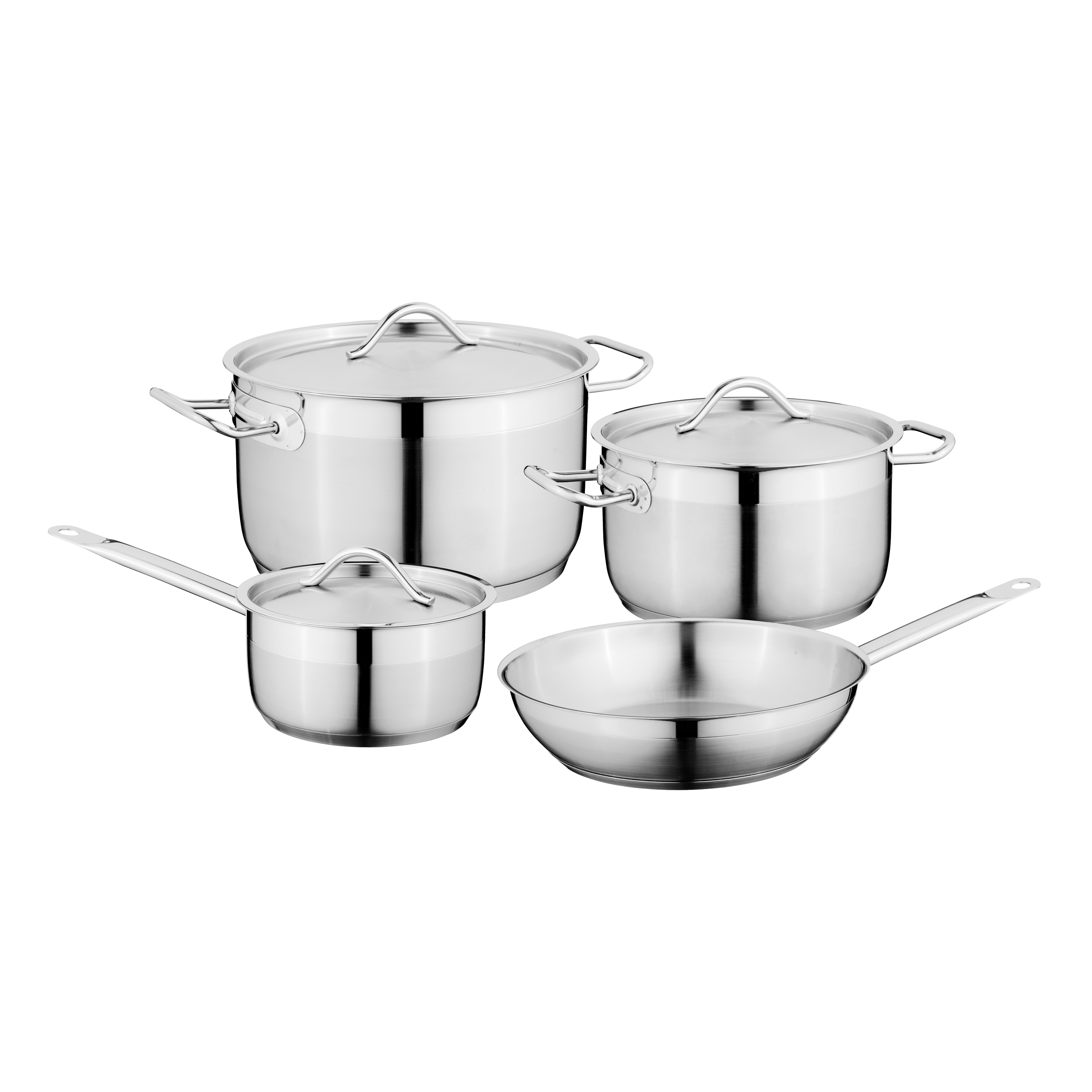 BergHOFF Essentials Comfort 6pc 18/10 SS Cookware Set in the Cooking Pans &  Skillets department at