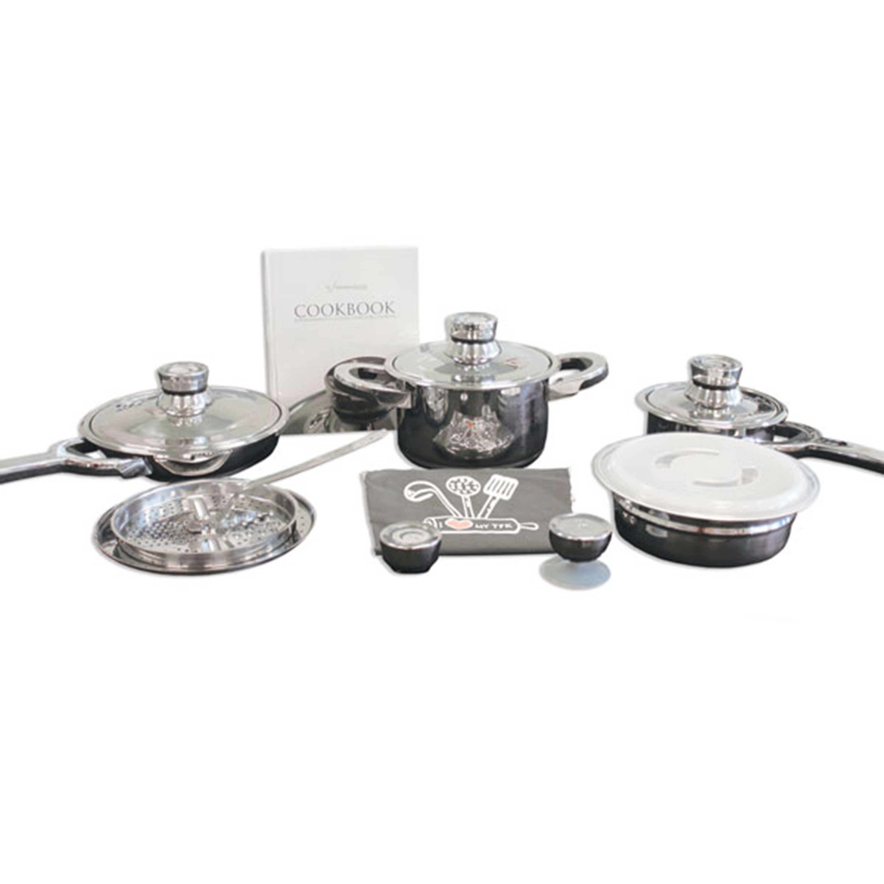 BergHOFF Essentials Comfort 6pc 18/10 SS Cookware Set in the Cooking Pans &  Skillets department at