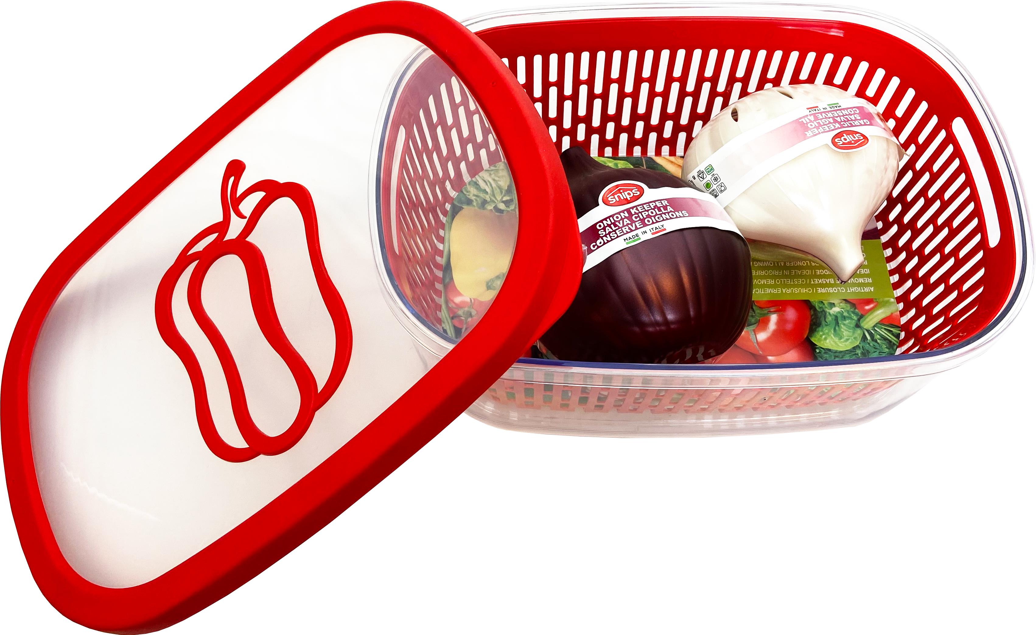 Vegetable Keeper 4L, Garlic Keeper & Onion Keeper Bundle (Set of 6)