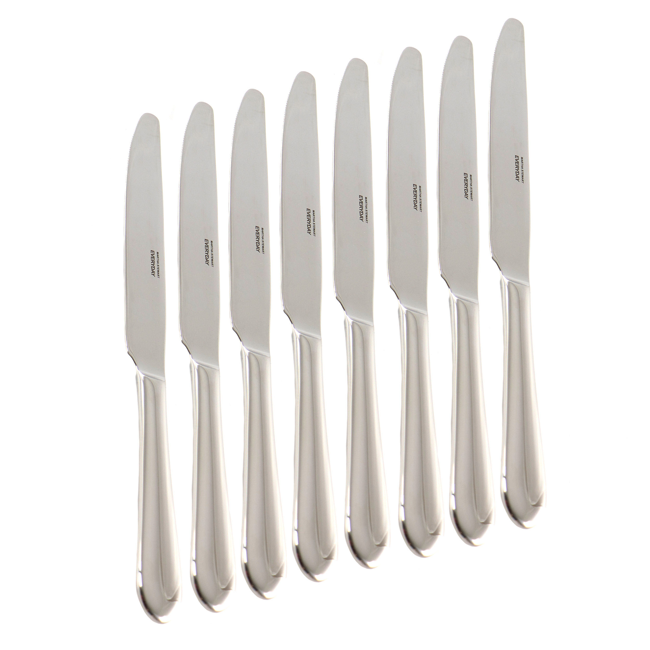 Martha Stewart Everyday 8-Piece Stainless Steel Dinner Knife Set