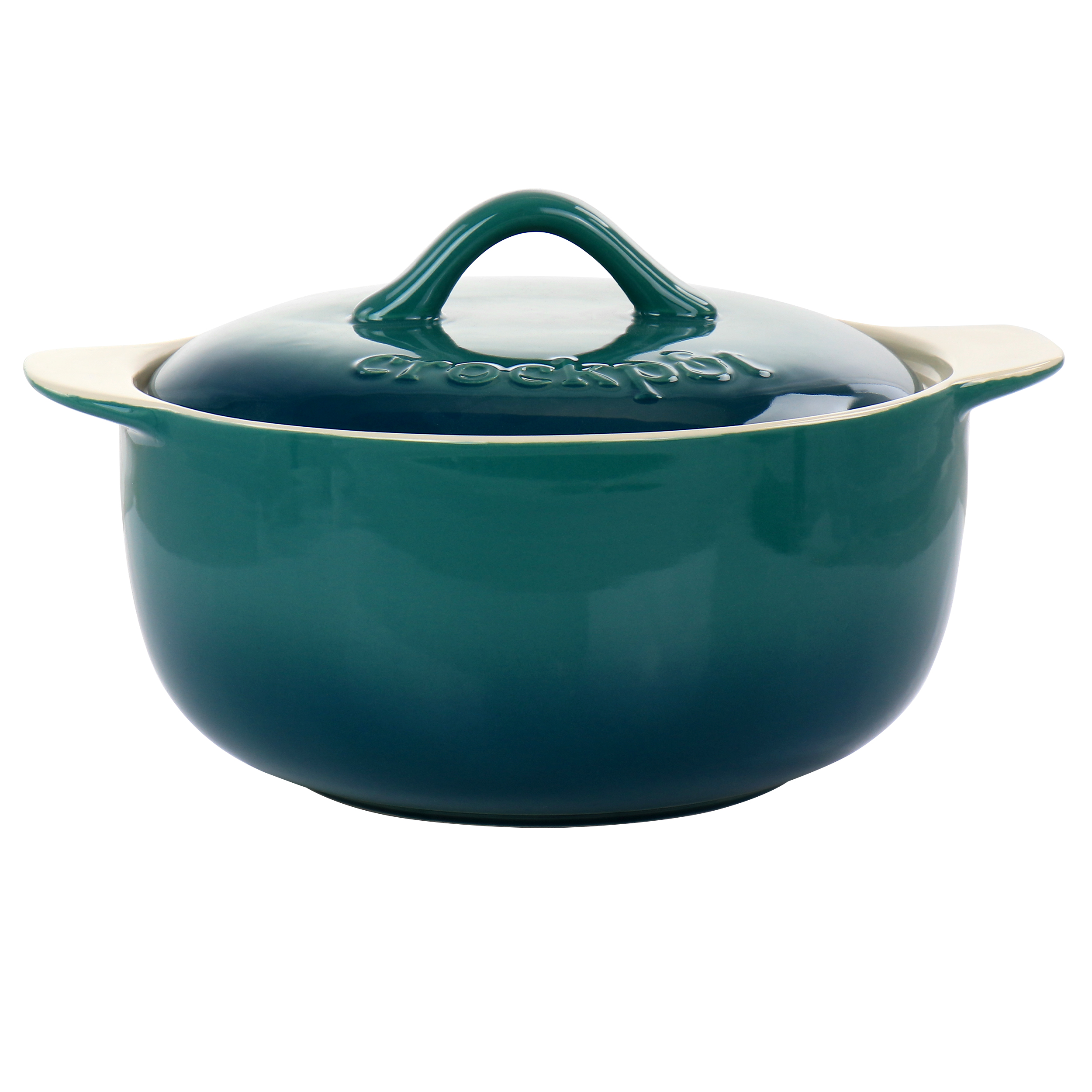 Crock Pot Artisan 5Qt Enamel Cast Iron Dutch Oven Gradient Teal