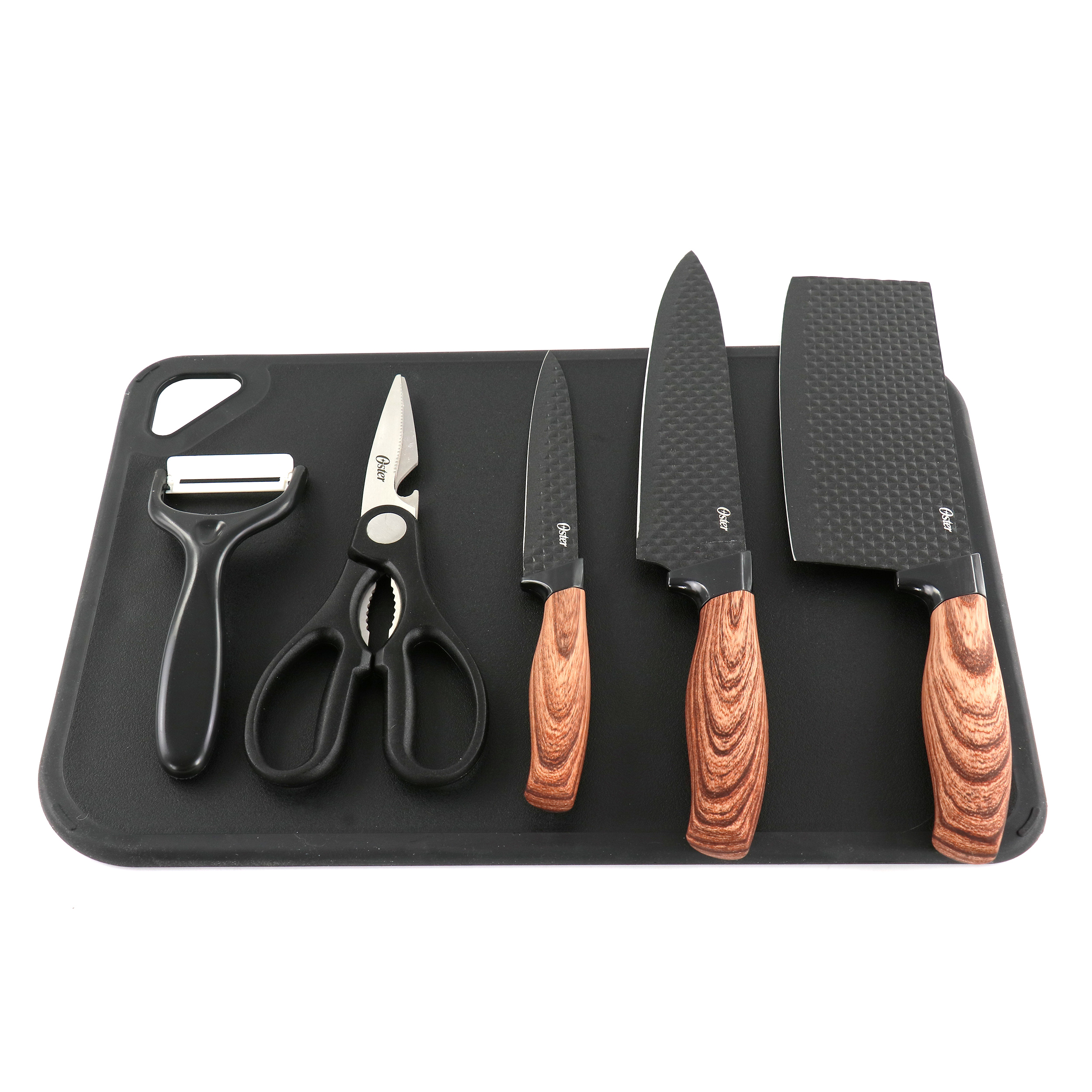 Oster Granger 4-Piece Stainless-Steel Cutlery Set, Black