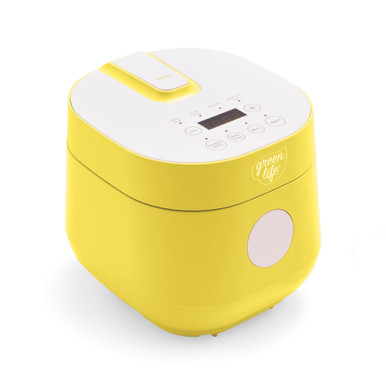 GreenLife Healthy Ceramic Nonstick Rice & Grains Cooker - Yellow