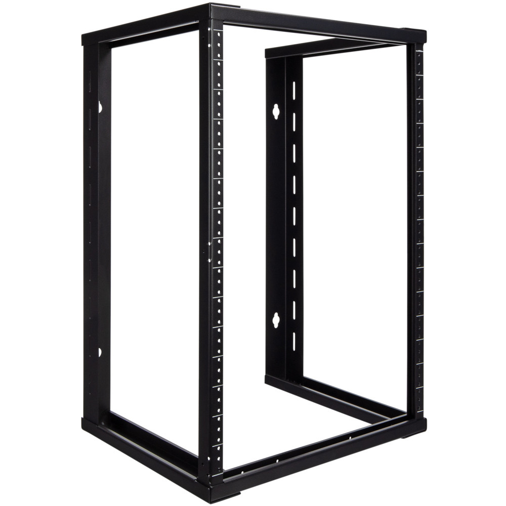 NavePoint 15U Wallmount Open Frame Rack Threaded