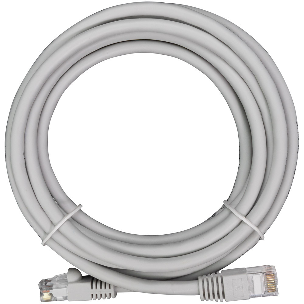 NavePoint CAT5e UTP Ethernet Network Patch Cable - 10 Ft Gray