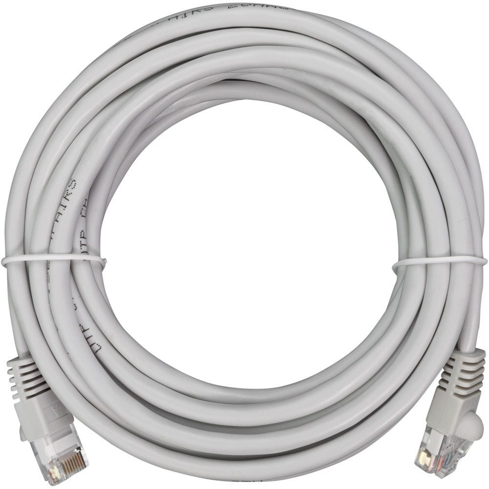 NavePoint CAT5e UTP Ethernet Network Patch Cable - 15 Ft Gray