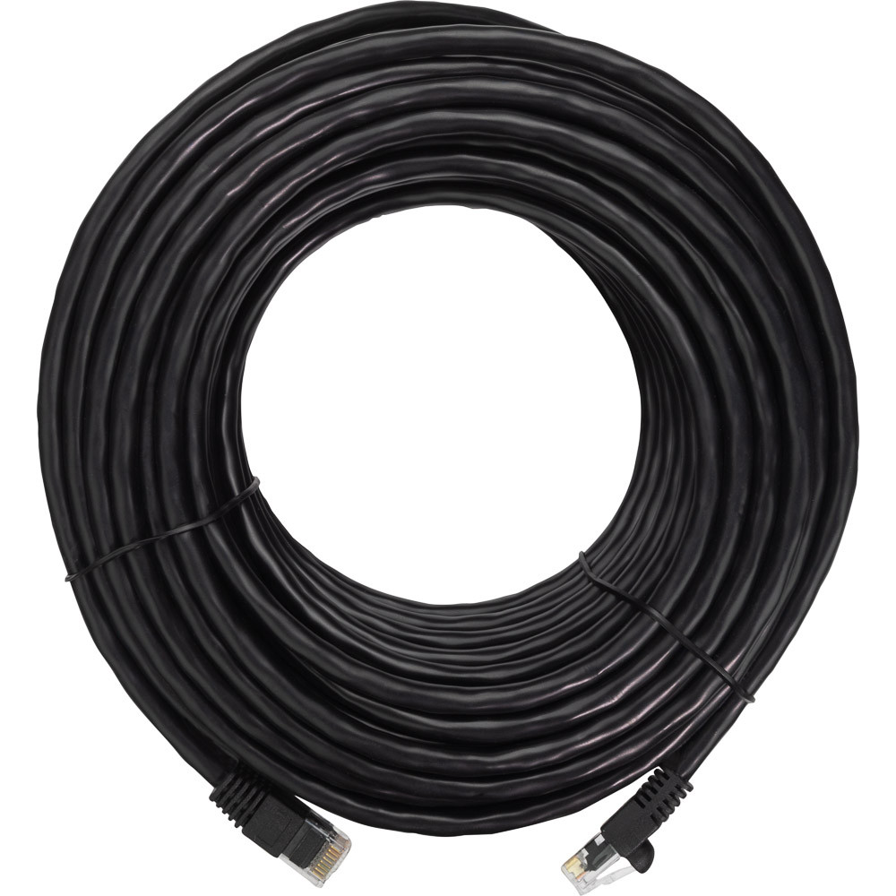 NavePoint CAT6 UTP Ethernet Network Patch Cable - 75 Ft Black
