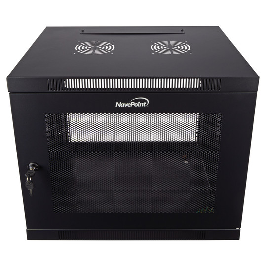 NavePoint 9U 450mm Depth Perforated Networking Cabinet (Performance Series)