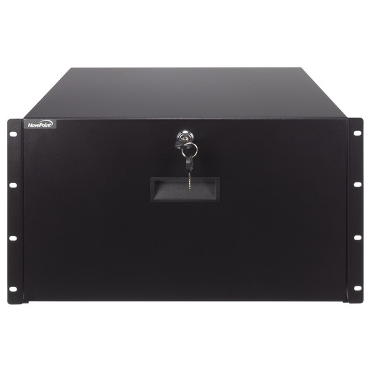 NavePoint 6U Rack Mount Drawer With Lock And Key