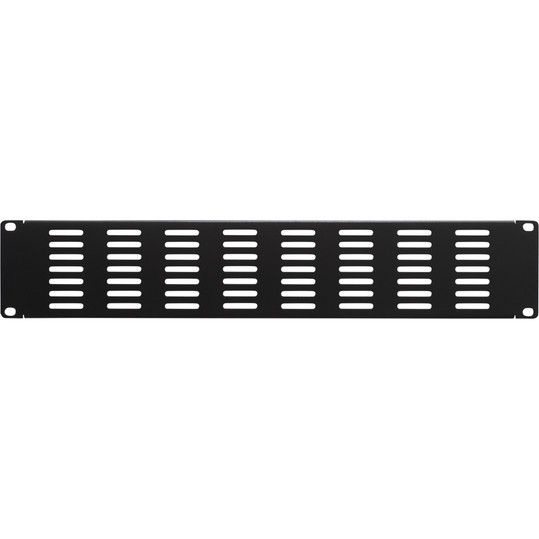 NavePoint 2U Blank Rack Mount Spacer Panel (Slotted Venting)