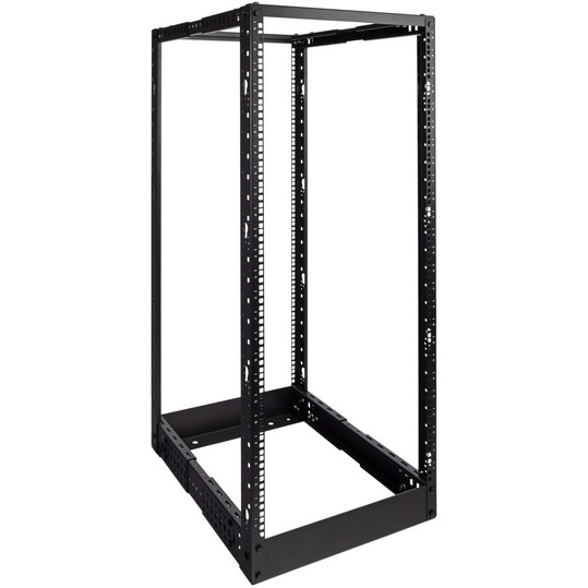 NavePoint 25U Adjustable Depth 4-Post Open Frame Rack