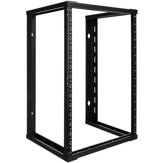 NavePoint 15U Wallmount Open Frame Rack Threaded
