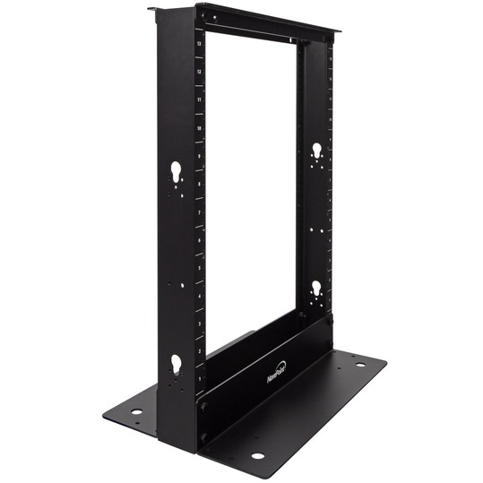 NavePoint 13U Aluminum 2-Post Open Frame Server Rack Threaded