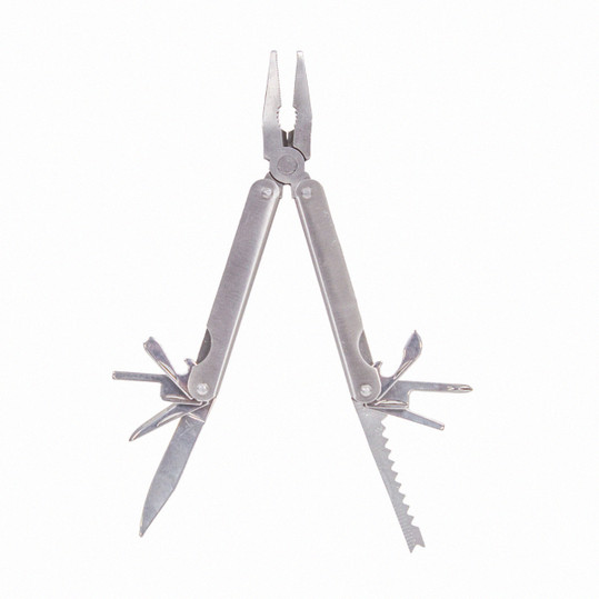 NavePoint Stainless Steel Compact 12 in 1 Pocket Multi Tool With Belt Loop Sheath 6 inch