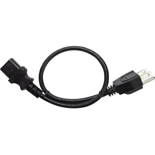 NavePoint 3-Prong AC Power Cord 1.5 Ft Black