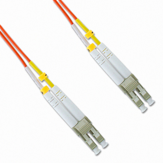 NavePoint LC-LC Fiber Optic Cable Duplex 50/125 Multimode 7M Orange