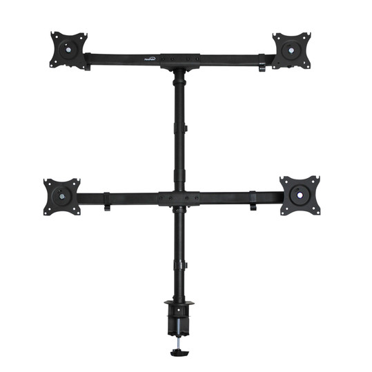 NavePoint Quad LCD Monitor Mount Holds 4 Screens to 27-Inches Black