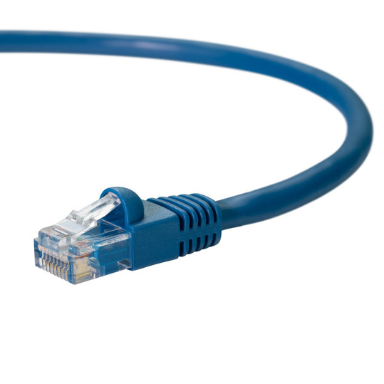 NavePoint CAT5e UTP Ethernet Network Patch Cable - 75 Ft Blue