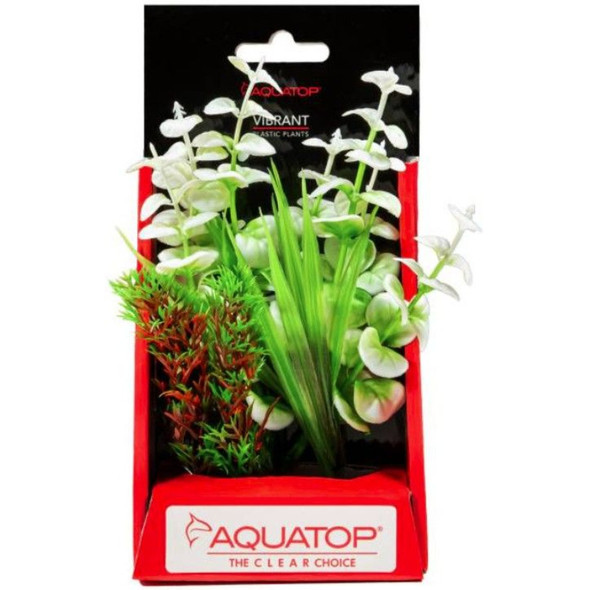Aquatop Vibrant Wild Aquarium Plant White - 6" tall