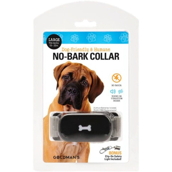 Goldmans No-Bark Collar Dog Friendly and Humane - Large - Necks 13-22"