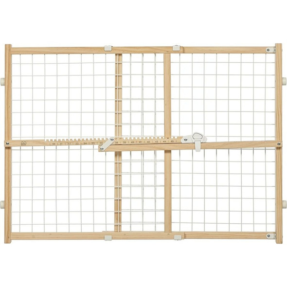 MidWest Wire Mesh Wood Presuure Mount Pet Safety Gate - 24" tall - 1 count