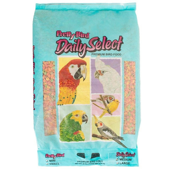Pretty Bird Daily Select Premium Bird Food - Medium (20 lbs)