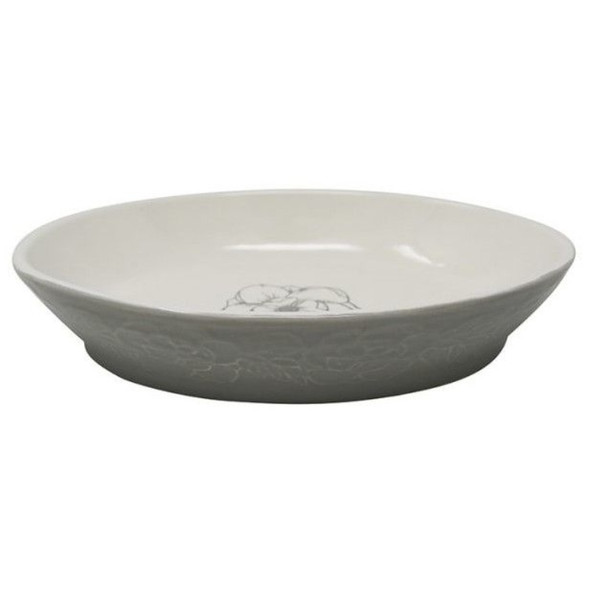 Pioneer Pet Ceramic Bowl Magnolia Oval 8.2" x 1.4" - 1 count