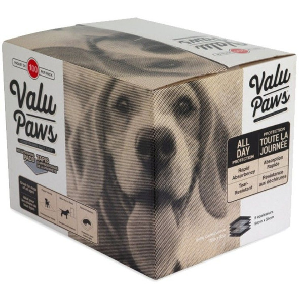 Precision Pet ValuPaws Training Pads - 22" Long x 22" Wide (100 Pack)