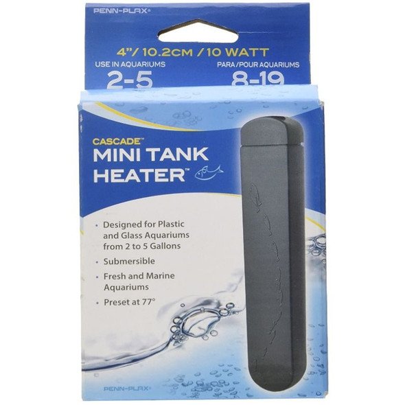 Penn Plax Cascade Plastic Safe Mini Heater - 10 watt