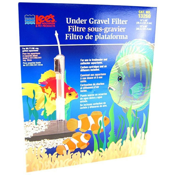 Lees Original Undergravel Filter - 48" Long x 15" Wide or 60" Long x 12" Wide (60-90 Gallons)