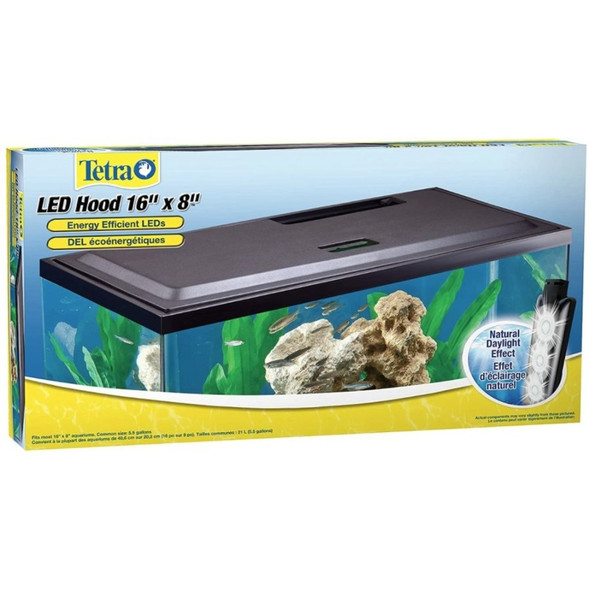 Tetra Natural Daylight Hood with LED Lighting - For 16" Long x 8" Wide Aquariums