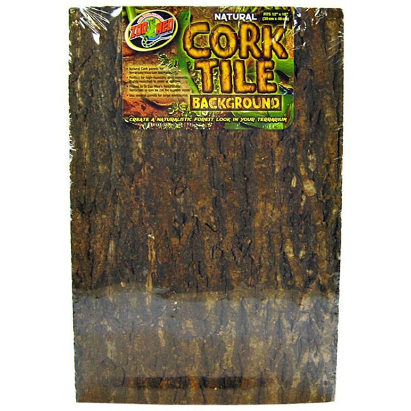 Zoo Med Natural Cork Tile Terrarium Background - Medium (18" Long x 12" Wide)