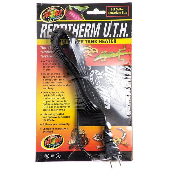 Zoo Med Repti Therm Under Tank Reptile Heater - 4 Watts - 5" Long x 4" Wide (up to 5 Gallons)