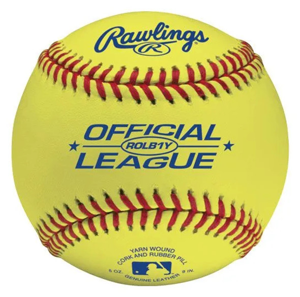 Rawlings ROLB1Y Practice Baseball - 1 Dozen