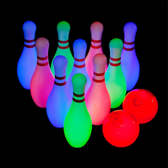 Light Up Kids Bowling Set, Bowling Pins Toy Set for Kids Toddler Indoor & Outdoor Games for Boys Girls, Height 7.87inch
