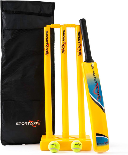 Premium Backyard Cricket Set- Beach Cricket- Bat, Balls, Stumps, Bails and Carry Bag