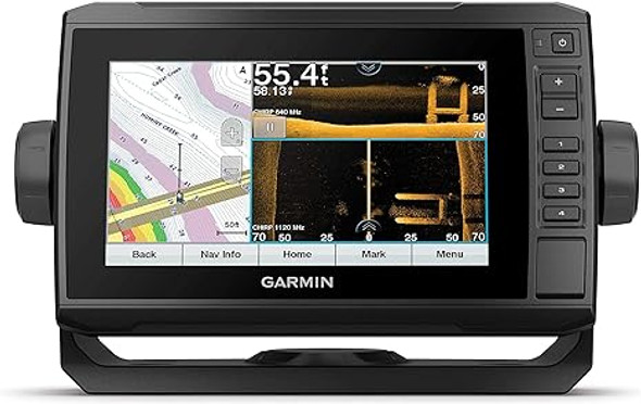 Garmin ECHOMAP UHD 73sv, 7" Keyed-Assist Touchscreen Chartplotter with U.S. LakeVü g3 (Renewed)