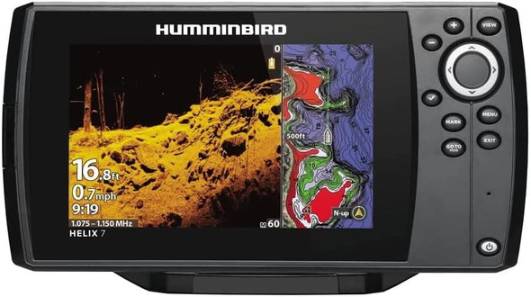 Helix 7 Chirp MEGA DI GPS G4 Fish Finder with 7" Display and Built-in Basemap