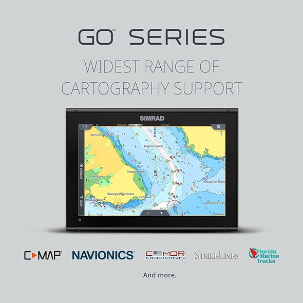 Chartplotter and Fish Finder, with Transducer and Radar Options, Preloaded C-MAP Discover Chart Card