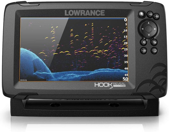 Hook Reveal 7 Inch Fish Finders with Transducer, Plus Optional Preloaded Maps
