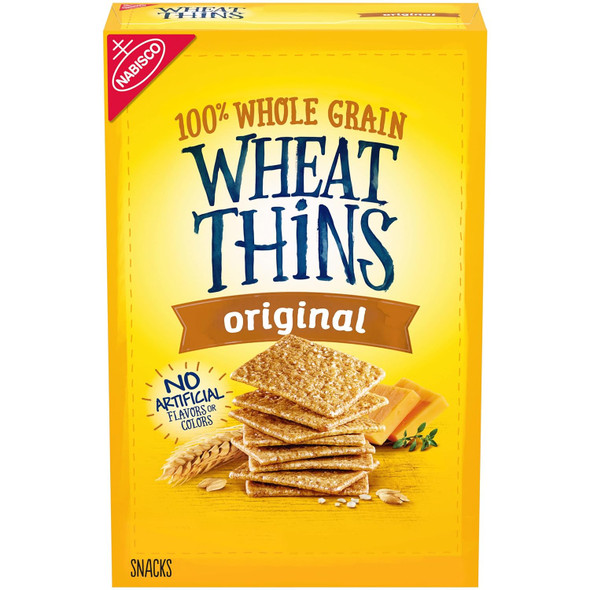 Wheat Thins Original Whole Grain Wheat Crackers, 8.5 oz (pack of 6)