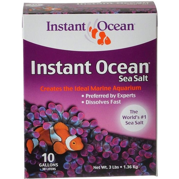 Instant Ocean Sea Salt for Marine Aquariums, Nitrate & Phosphate-Free - 3 lbs (Treats 10 Gallons)